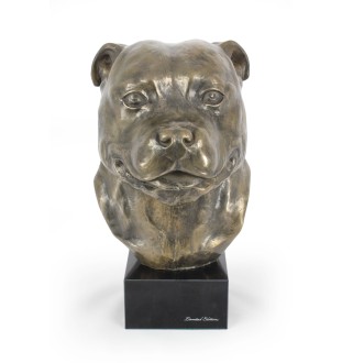 Staffordshire Bull Terrier duża głowa na marmurze Art-Dog